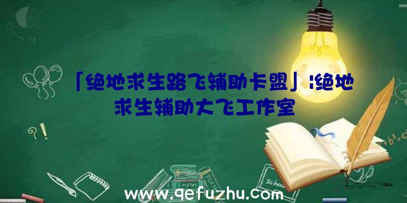 「绝地求生路飞辅助卡盟」|绝地求生辅助大飞工作室